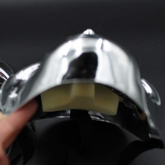 Halloween Mirrored and Black Mesh Mask OS - Picture 5 of 8